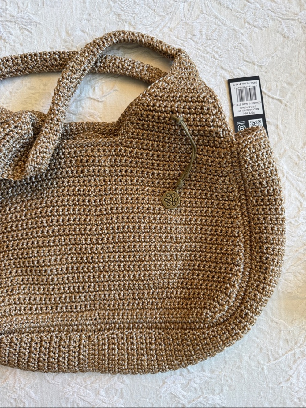 The Sak Rylan Crochet Tote in Tan - Picture 5 of 6